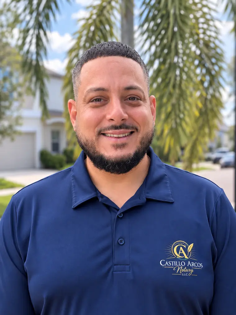 Michael Castillo Arcos, owner of Castillo Arcos Notary L.L.C.